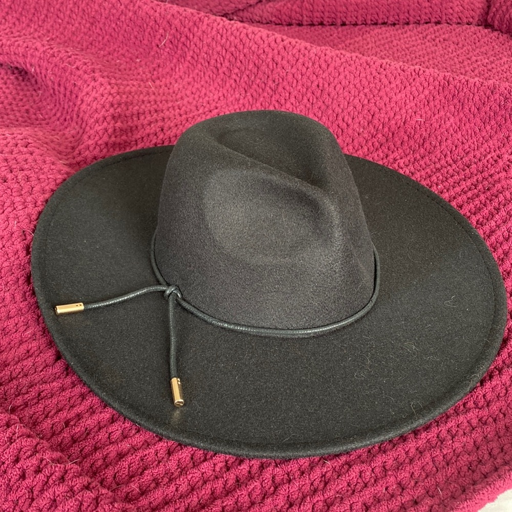 American Eagle Outfitters San Diego Hat Company Wide Brim Black Felt Hat NWT